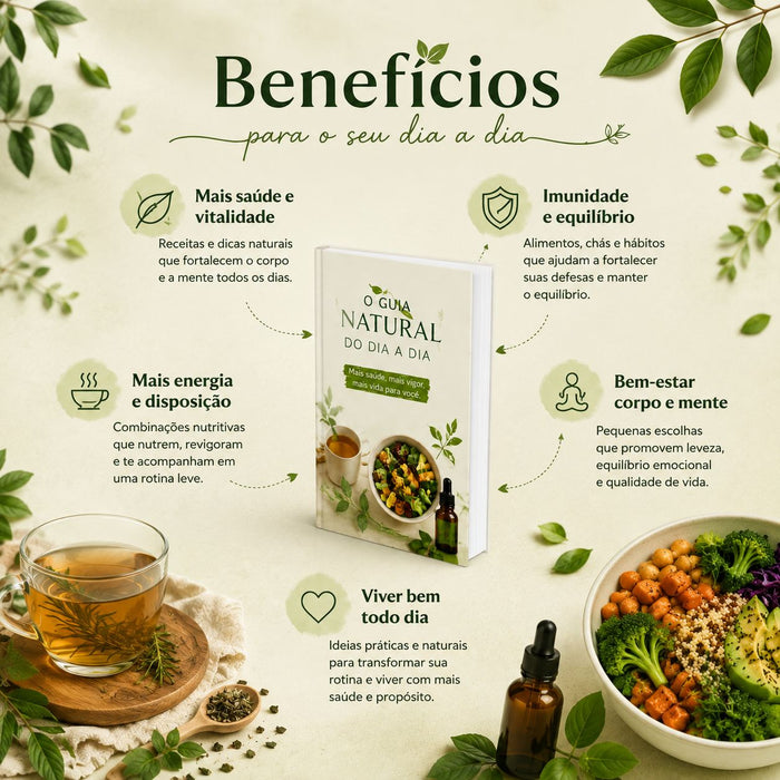 Mais do que um e-book: inspiração para uma rotina mais natural.